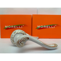 Дверная ручка MORELLI "Giuseppe", цвет-белая эмаль/золото  MH-22-CLP W/PG 9011967
