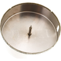 Коронка алмазная по керамике и кафелю с центрирующим сверлом TRIO-DIAMOND 130 мм 400130