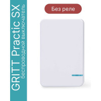 Беспроводной выключатель GRITT Practic SX 1 клавиша, белый, IP67, без реле 11007