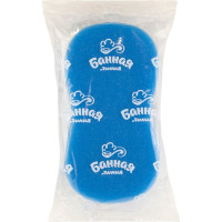 Поролоновая губка БАННАЯ ЛИНИЯ Фигурная 165х88х40 мм 11-641