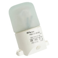 Накладной наклонный светильник для бани и сауны FERON IP65, 230V 60Вт Е27, НББ 01-60-002 41407