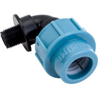 Отвод с наружной резьбой (90°; 25х1/2") Unipump 93689