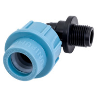 Отвод с наружной резьбой (90°; 20х1/2") Unipump 66258