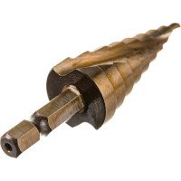 Сверло по металлу шаговое спиральное (4-20 мм; 9 ступеней; Р6М5) Hardcore 144420