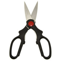 Кухонные ножницы МУЛЬТИДОМ черные ручки, 20,5 см AN60-32