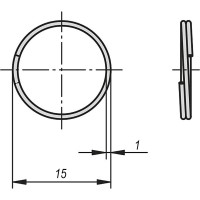 Кольцо KIPP 10 шт. K0367.15VS