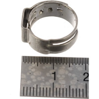 Ушковый хомут OETIKER 12.3-14.8 мм, ширина 7 мм, нерж. сталь Швейцария, 10 шт. 16700014