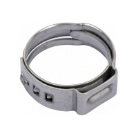 Ушковый хомут OETIKER 14.8-18 мм, ширина 7 мм, нерж. сталь Швейцария, 10 шт. 16700019