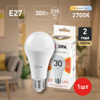 Светодиодная лампочка ЭРА STD LED A65-30W-827-E27 E27 / Е27 груша, 30 Вт, теплый белый свет Б0048015
