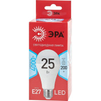 Светодиодная лампа ЭРА LED A65-25W-840-E27 R, груша, 25 Вт, нейтральная, E27, 10/100/1200 Б0048010