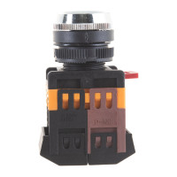 Кнопка ЭРА ABLFS22, желтый d22мм неон, 240В 1з1р 10/400/3200 Б0045655