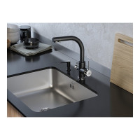 Смеситель для кухни Paulmark ESSEN, антрацит,  Es213011-AN