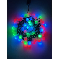 Гирлянда ЭРА ENIN-18BM, LED, Нить, Шарики, d=18мм, 5 м, мультиколор, 220V, 36/648 Б0047968