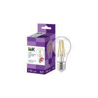 Лампа IEK серия 360, LED, A60, прозрачная, 9вт, 230В, 4000К, E27 LLF-A60-9-230-40-E27 -CL