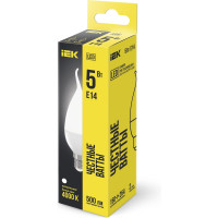 Лампа IEK LED CB35, свеча на ветру, 5вт, 230В, 4000К, E14 LLE-CB35-5-230-40-E14