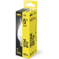 Лампа IEK LED, CB35, свеча на ветру, 5вт, 230В, 3000К, E14 LLE-CB35-5-230-30-E14