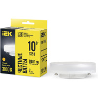 Лампа IEK LED T75 таблетка 10вт 230В 3000К GX53 LLE-T80-10-230-30-GX53