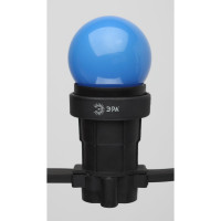 Светодиодная лампа ЭРА для Белт-лайт ERABL45-E27, LED, Р45-1W-E27, диод, шар, синий, 4SMD, 1W, E27, 10/100/6000 Б0049573