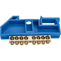 Нулевая шина ЭРА NO-222-45 на DIN-изол, ШНИ-6х9-8-Д-синий  Б0033426