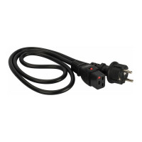 Шнур питания LANMASTER C19-Schuko, 3х1.5, 220В, 16А, черный, 3 метра LAN-PP19/SHA-3.0-BK