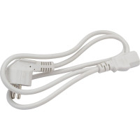 Шнур питания LANMASTER C13-Schuko , 3х0.75, 220В, 10А, белый, 1 метр LAN-PP13/SHA-1.0-WH