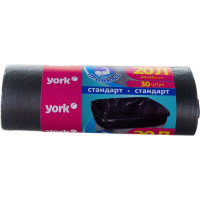 Мешки для мусора (30 шт; 20 л; 8 мкм) YORK 902240