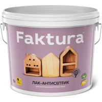 Лак-антисептик FAKTURA орегон, ведро 9 л О02522