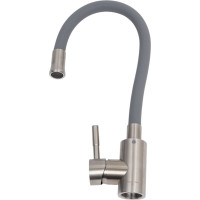 Смеситель для кухни OLIVE'S Balear с гибким изливом, нержавеющая сталь 13435-3BLG