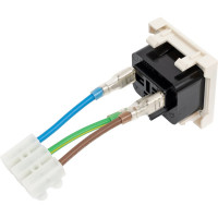 Розетка LANMASTER IEC 60320 C19, 16A, 250V, формата Mosaic, 45x45 мм LAN-SIP-23IEC-C19