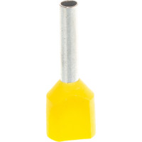 Наконечник-гильза IEK, НГИ2 1,0-10, желтый, 20шт UTE10-4-D2-3-100