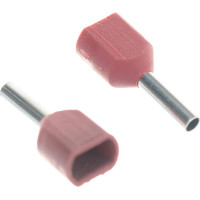 Наконечник-гильза IEK, НГИ2 0,75-8, темно-красный, 20шт UTE10-4-D75-100