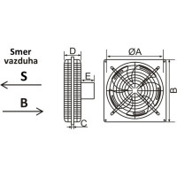 Многофункциональный металлический вентилятор MTG MF300G-25 B 22437