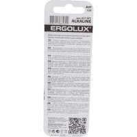 Батарейка Ergolux A27-BP5, 12В, LR27A, BL-5, 12297