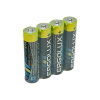 Батарейка Ergolux LR03, Alkaline, SR4,1.5В 14281