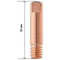 Наконечник сварочный прямой ICU0003-12 (10 шт; E-CU; M6х25 мм; 1.2 мм) Сварог 00000089928