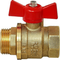 Шаровой кран БАЗ 11Б27п1 DN25 вр/нр бабочка PN40 серия Standart БАЗ.А31.1.25.НГ.40