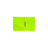 Неоновая папка на 2 кольцах BRAUBERG Neon 25 мм, внутренний карман, зеленая, до 170 листов, 0,7 мм 227456