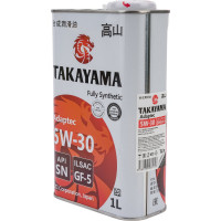 Моторное масло TAKAYAMA Adaptec SAE 5W30, ILSAC GF 5, API SN, 1 л 605584