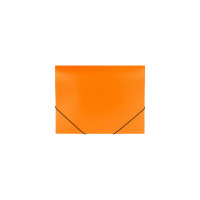 Папка BRAUBERG Office на резинках, оранжевая, до 300 листов, 500 мкм 228084