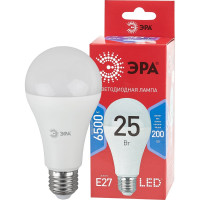 Светодиодная лампа ЭРА LED A65-25W-865-E27 R, груша, 25 Вт, холодный, E27 10/100/1200 Б0048011