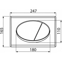 Кнопка управления Alcadrain M71 хром - глянцевая 00022154