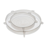 Набор универсальных растягивающихся крышек BRADEX 6 шт, белый TK 0477