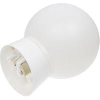 Светильник SVET НБП 01-60-004 У3, пластиковый шар белый, косое белое основание SV0103-0002