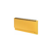 Настольный недатированный планинг BRAUBERG Select 305x140мм, балакрон, желтый 111696