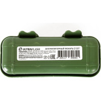 Светодиодный фонарь Ultraflash E1337 3,7В, черный, XPE + COB LED, 3 Ватт, 3 режима, бокс 14269