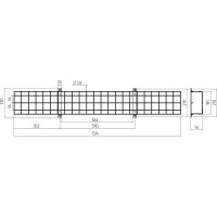 Защитная решетка ЭРА SPO-BAR-1300-200 для светильников ДПО, SPO Б0049260