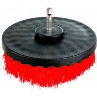 Набор щеток для уборки интерьера авто на шуруповерт AMR щетина 25 мм, диаметр 100 мм DW-CB021