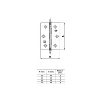 Универсальная петля Amig антик 1003-60х40 А