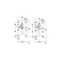 Правая петля Amig латунь 405-10 (IZ)