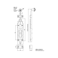 Задвижка Amig черная 411-300
